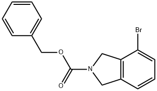 4-溴异吲哚-2-羧酸苄酯 结构式