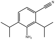 3-氨基-2,4-二异丙基苯甲腈 结构式