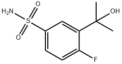 4-氟-3-(2-羟基丙-2-基)苯磺酰胺 结构式