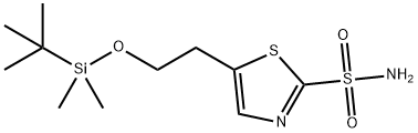 5-[2-[(1,1-二甲基乙基)二甲基甲硅烷基]氧基]乙基]-2-噻唑磺酰胺 结构式