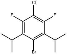 1-溴-4-氯-3,5-二氟-2,6-双(1-甲基乙基)苯 结构式