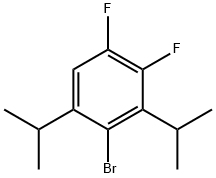 2-溴-4,5-二氟-1,3-双(1-甲基乙基)苯 结构式