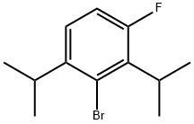 2-溴-4-氟-1,3-双(1-甲基乙基)苯 结构式