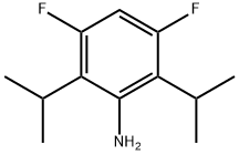 3,5-二氟-2,6-双(1-甲基乙基)苯胺 结构式