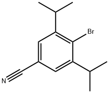 4-溴-3,5-二异丙基苄腈 结构式