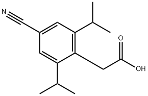 4-氰基-2,6-双(1-甲基乙基)苯乙酸 结构式