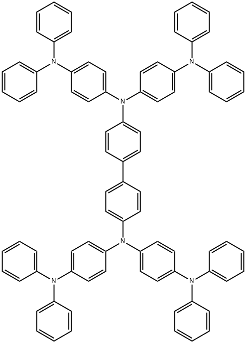 [1,1'-BIPHENYL]-4,4'-DIAMINE, N4,N4,N4',N4'-TETRAKIS[4-(DIPHENYLAMINO)PHENYL]- 结构式