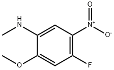 4-氟-2-甲氧基-N-甲基-5-硝基苯胺 结构式