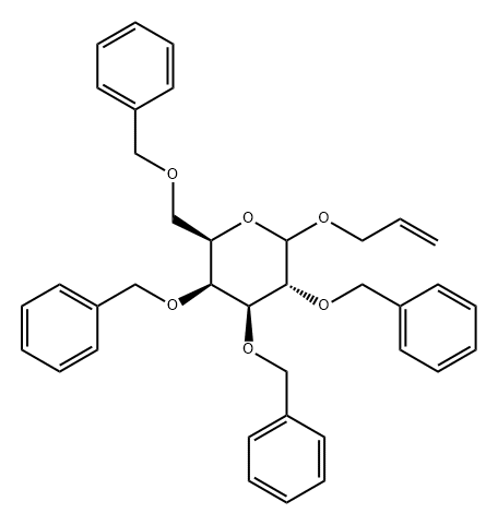 D-Galactopyranoside, 2-propen-1-yl 2,3,4,6-tetrakis-O-(phenylmethyl)- 结构式