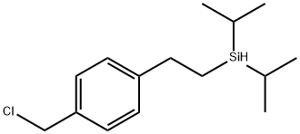 1-[2-[双(1-甲基乙基)硅烷基]乙基]-4-(氯甲基)苯 结构式