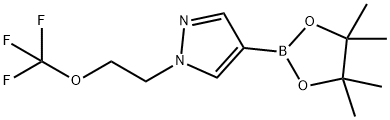 1-[2-(三氟甲氧基)乙基]吡唑-4-硼酸频哪醇酯 结构式