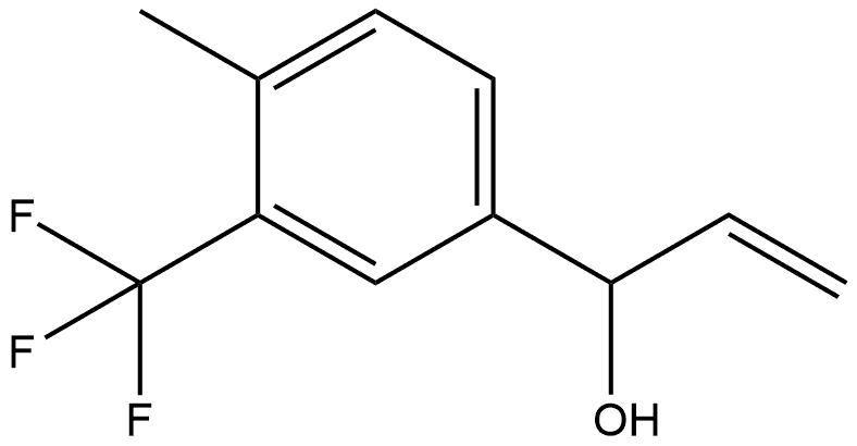 α-Ethenyl-4-methyl-3-(trifluoromethyl)benzenemethanol 结构式