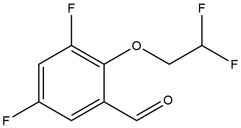 2-(2,2-Difluoroethoxy)-3,5-difluorobenzaldehyde 结构式