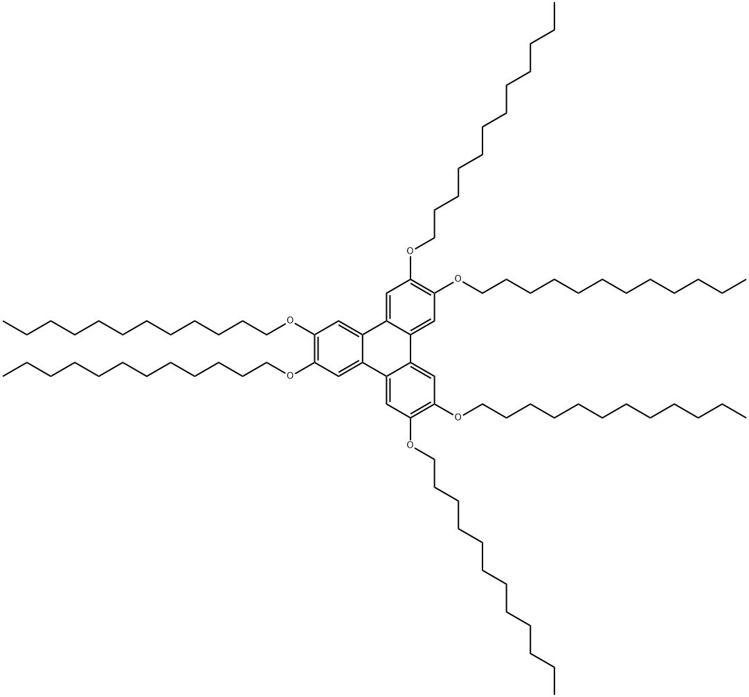 Triphenylene, 2,3,6,7,10,11-hexakis(dodecyloxy)- 结构式