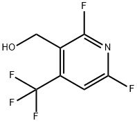 2,6-Difluoro-3-(hydroxymethyl)-4-(trifluoromethyl)pyridine 结构式