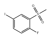 1-氟-4-碘-2-(甲砜基)苯 结构式