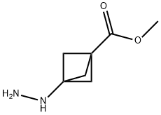 Bicyclo[1.1.1]pentane-1-carboxylic acid, 3-hydrazinyl-, methyl ester 结构式