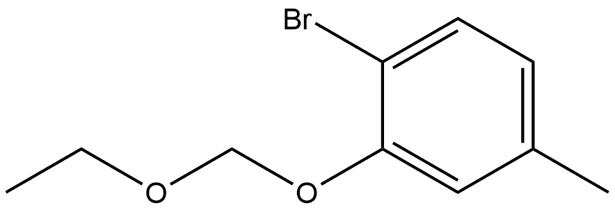Benzene, 1-bromo-2-(ethoxymethoxy)-4-methyl- 结构式