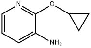 3-Pyridinamine, 2-(cyclopropyloxy)- 结构式