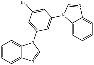 1H-?Benzimidazole, 1,?1'-?(5-?bromo-?1,?3-?phenylene)?bis- 结构式