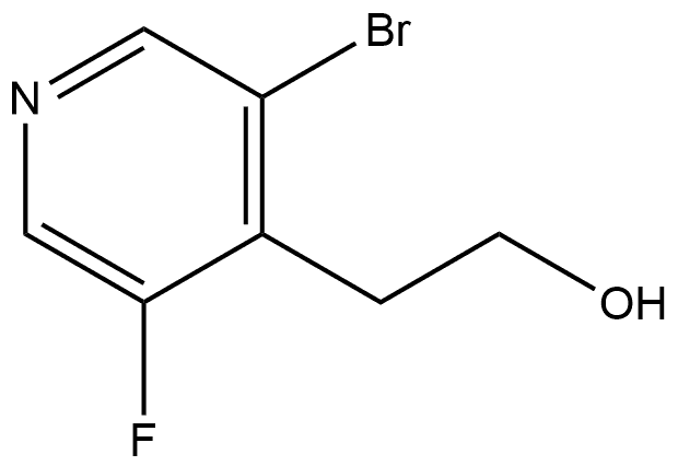 2-(3-溴-5-氟吡啶-4-基)乙烷-1-醇 结构式