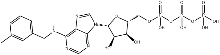 6-(3-MeBn)-ATP 结构式