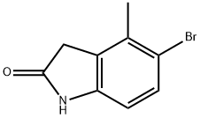 2H-Indol-2-one, 5-bromo-1,3-dihydro-4-methyl- 结构式