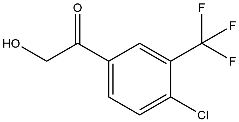 2'-羟基-3-三氟甲基-4-氯苯乙酮 结构式