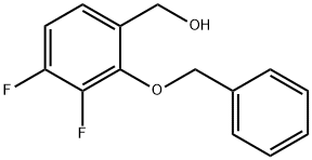 (2-(Benzyloxy)-3,4-difluorophenyl)methanol 结构式