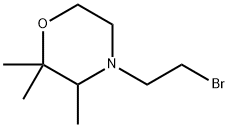 4-(2-bromoethyl)-2,2,3-trimethylmorpholine 结构式