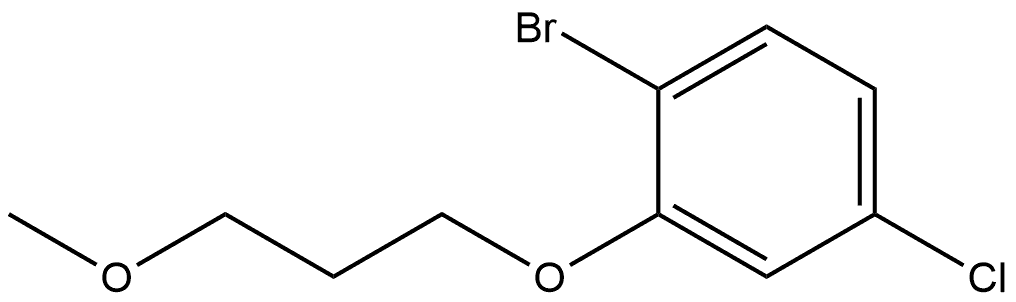 1-Bromo-4-chloro-2-(3-methoxypropoxy)benzene 结构式