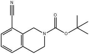 8-氰基-3,4-二氢异喹啉-2(1H)-羧酸叔丁酯 结构式