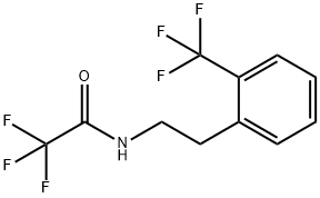 2,2,2-三氟-N-(2-(三氟甲基)苯乙基)乙酰胺 结构式