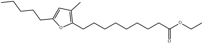 9-(3-甲基-5-戊基呋喃-2-基)壬酸乙酯 结构式