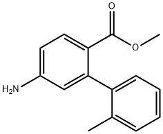 5-氨基-2'-甲基-[1,1'-联苯]-2-羧酸甲酯 结构式