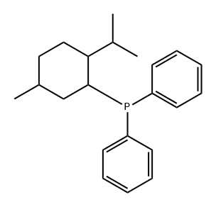 Phosphine, [5-methyl-2-(1-methylethyl)cyclohexyl]diphenyl- 结构式