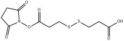 3-((3-((2,5-dioxopyrrolidin-1-yl)oxy)-3-oxopropyl)disulfaneyl)propanoic acid 结构式