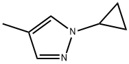 1-环丙基-4-甲基吡唑 结构式