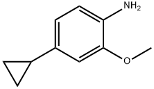 4-环丙基-2-甲氧基苯胺 结构式