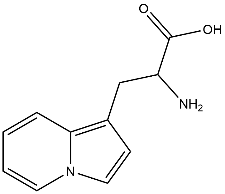 2-Amino-3-(indolizin-1-yl)propanoic acid 结构式