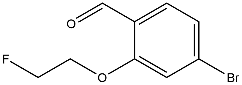 4-Bromo-2-(2-fluoroethoxy)benzaldehyde 结构式