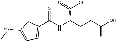 L-Glutamic acid, N-[[5-(methylamino)-2-thienyl]carbonyl]- 结构式