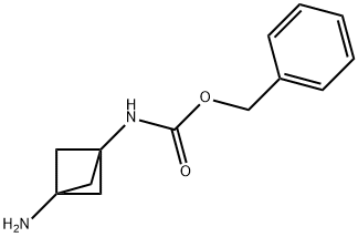 苄基(3-氨基双环[1.1.1]戊烷-1-基)氨基甲酸酯 结构式