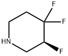 Piperidine, 3,4,4-trifluoro-, (3S)- 结构式