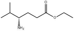 (S)-4-氨基-5-甲基己酸乙酯 结构式