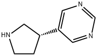 Pyrimidine, 5-(3S)-3-pyrrolidinyl- 结构式