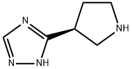 (S)-3-(吡咯烷-3-基)-4H-1,2,4-三唑 结构式