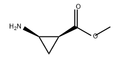 (1S,2R)-2-氨基环丙烷甲酸甲酯 结构式