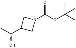 (R)-1-BOC-3-(1-羟基乙基)氮杂环丁烷 结构式