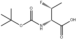 (2S,3R)-2-((叔丁氧基羰基)氨基)-3-氟丁酸 结构式